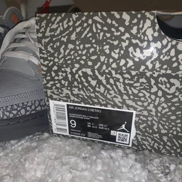 Nike Air Jordan 3 Retro Cool Grey Mens Size 9 - Picture 12 of 12